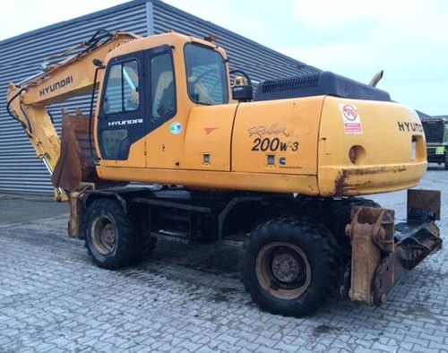 Product picture Hyundai R200W-3 Wheel Excavator Service Repair Workshop Manual DOWNLOAD