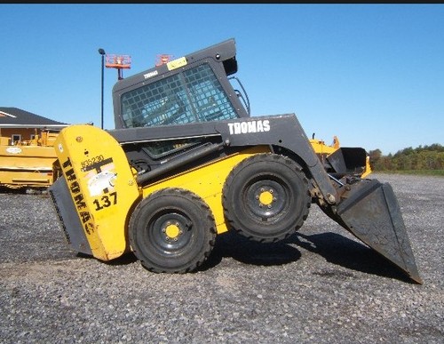 Product picture Thomas 135 137 153 1300 ProTough Skid Steer Loader Service Repair Workshop Manual DOWNLOAD